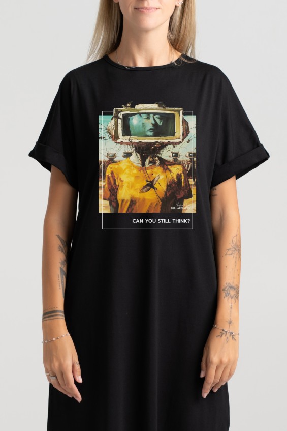 Long dress “Can you still think?” Dresses  - 5