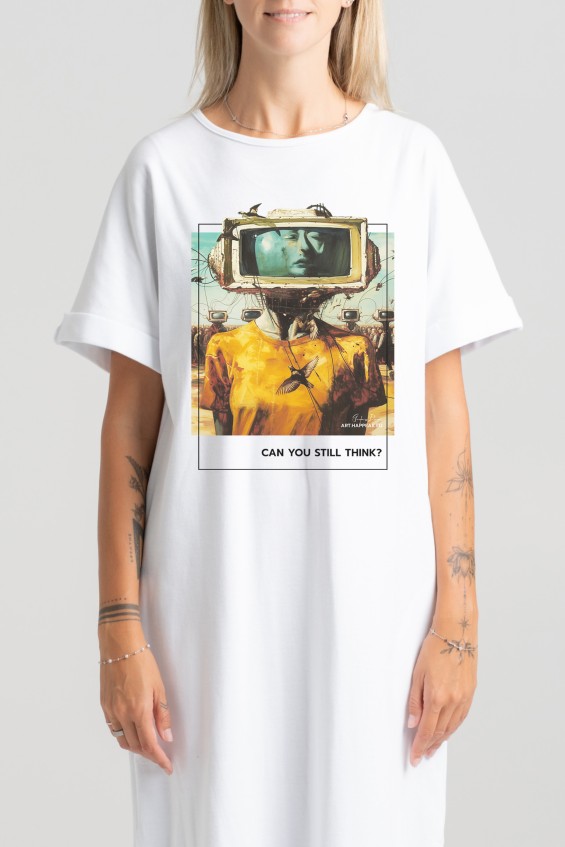 Long dress “Can you still think?” Dresses  - 4