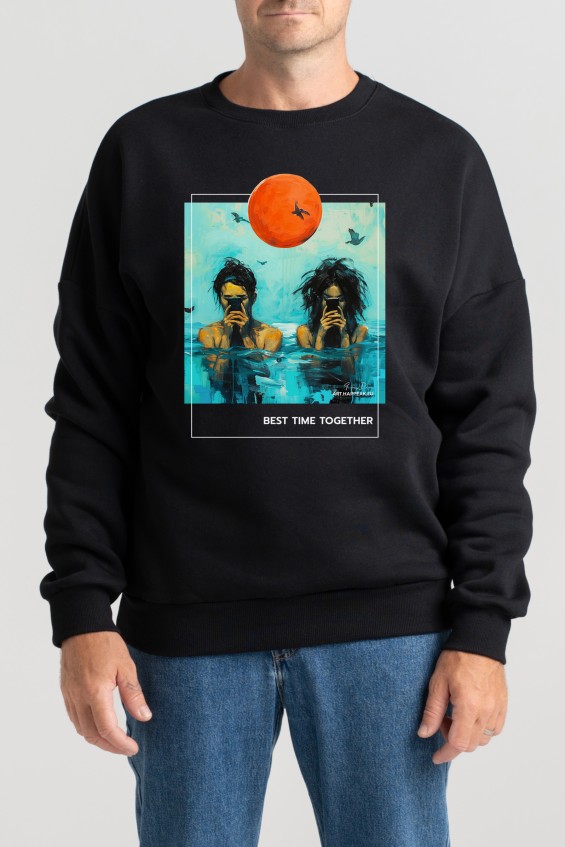 Unisex Sweatshirt “Best Time Together” Sweatshirts  - 4