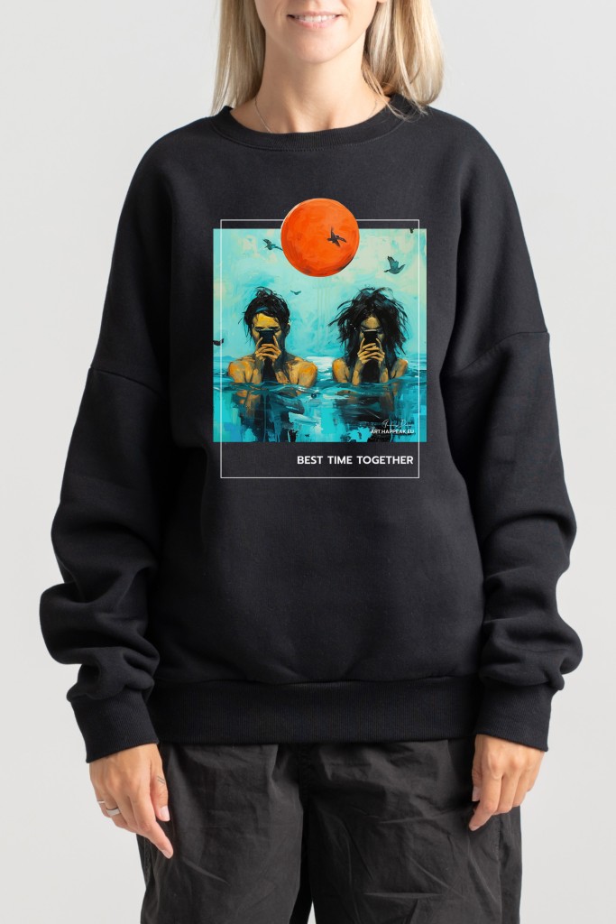 Unisex Sweatshirt “Best Time Together” Sweatshirts  - 3