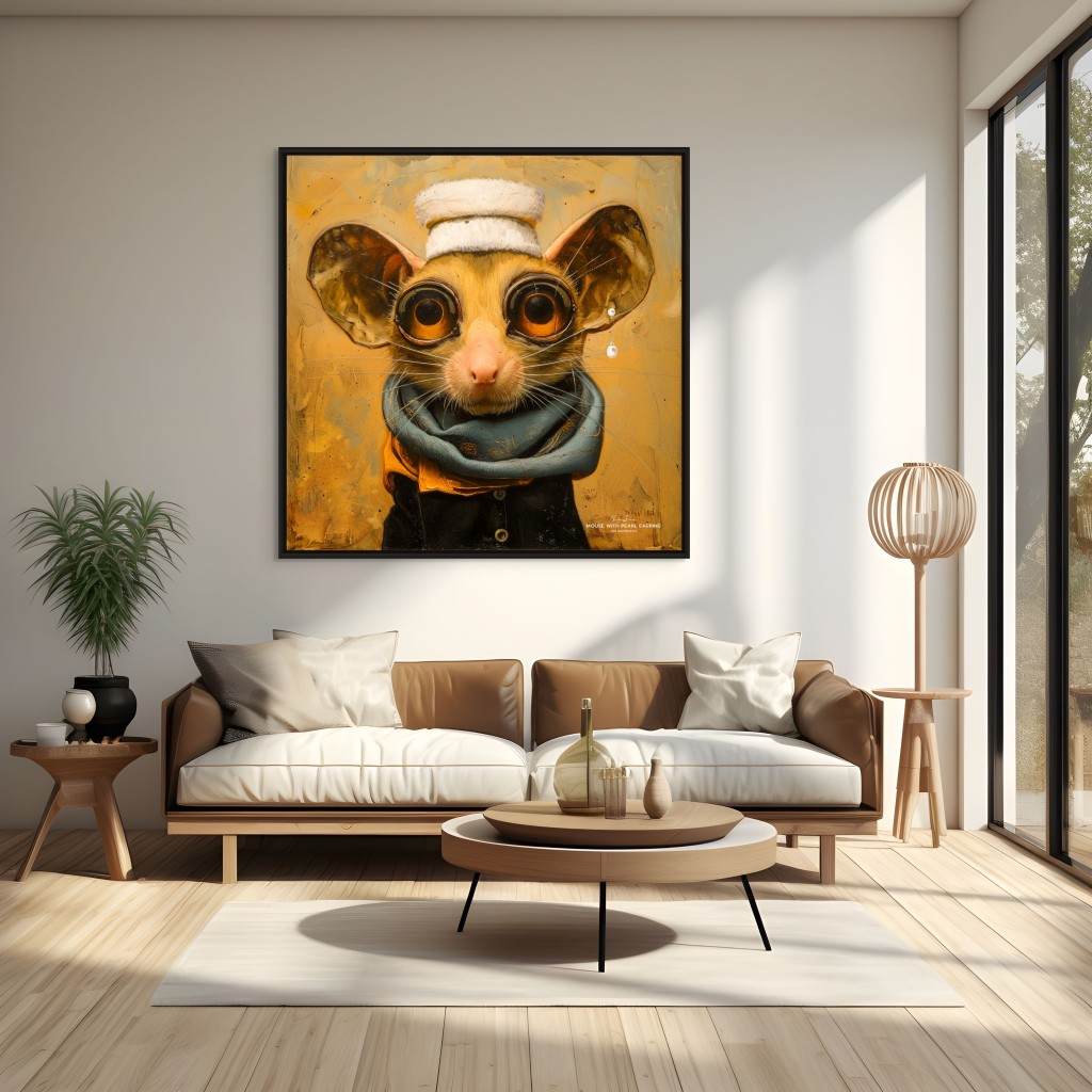 Canvas “Mouse With A Pearl Earring” Canvas  - 1