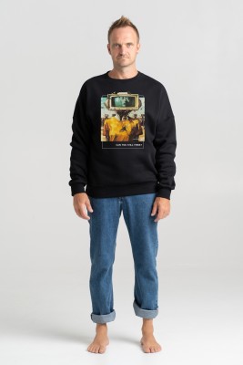 Sweatshirt-Unisex "Can You Still Think?" – Artistic, Meaningful Apparel for Thoughtful Individuals
