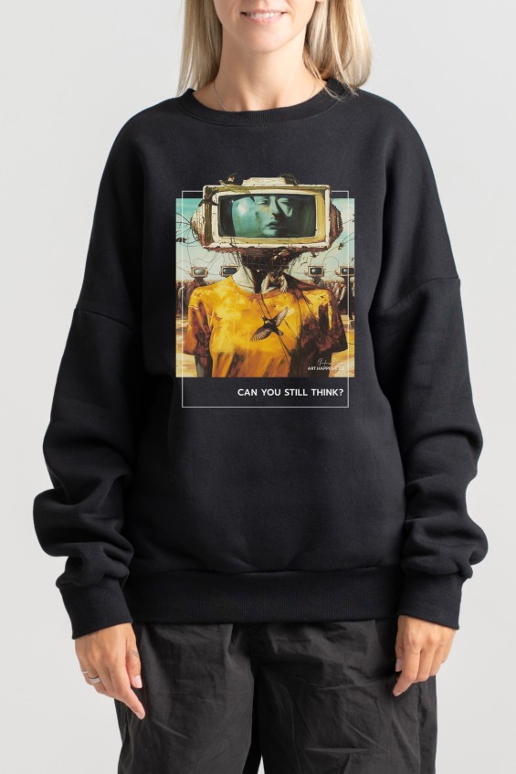 Unisex Sweatshirt “Can you still think?” Sweatshirts  - 4