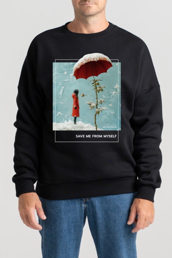 Unisex Sweatshirt “Save me from myself” Sweatshirts  - 4