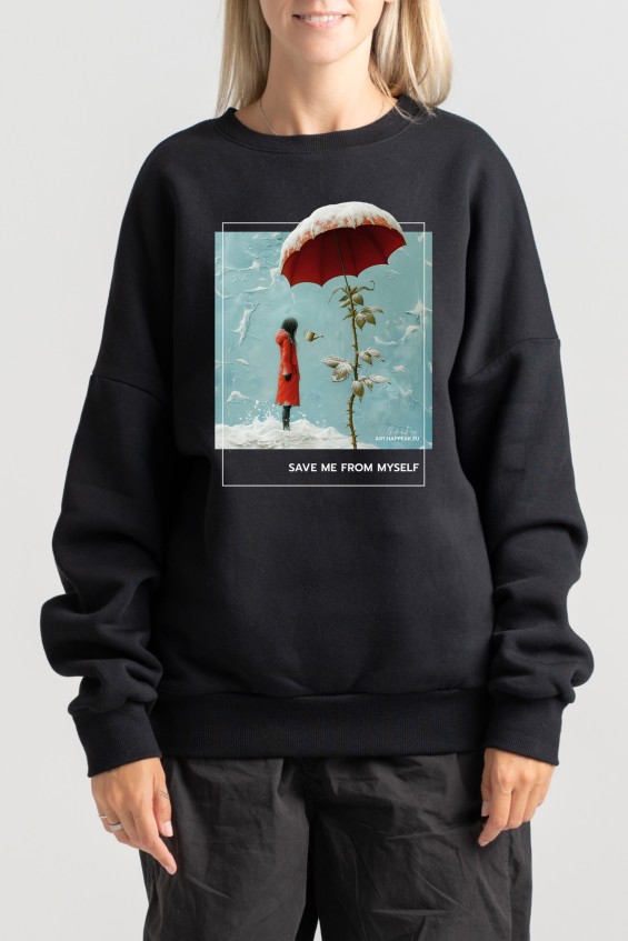 Unisex Sweatshirt “Save me from myself” Sweatshirts  - 3