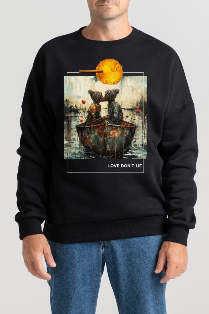 Unisex Sweatshirt “Love Don’t Lie” Sweatshirts  - 4