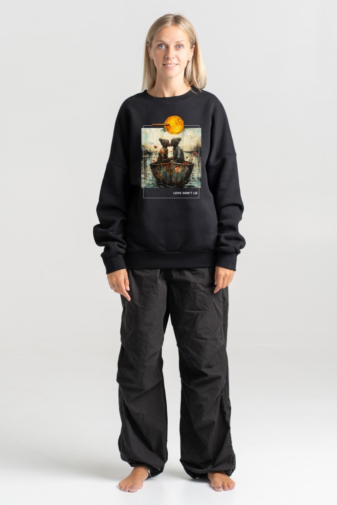 Unisex Sweatshirt “Love Don’t Lie” Sweatshirts  - 1