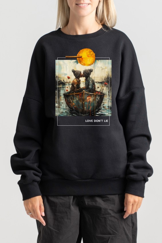 Unisex Sweatshirt “Love Don’t Lie” Sweatshirts  - 3