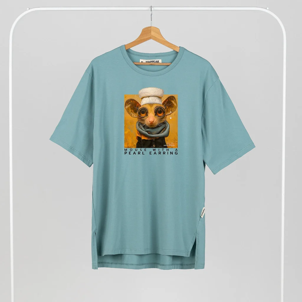 Unisex T-shirt “Mouse With Pearl Earing” T-shirts  - 2