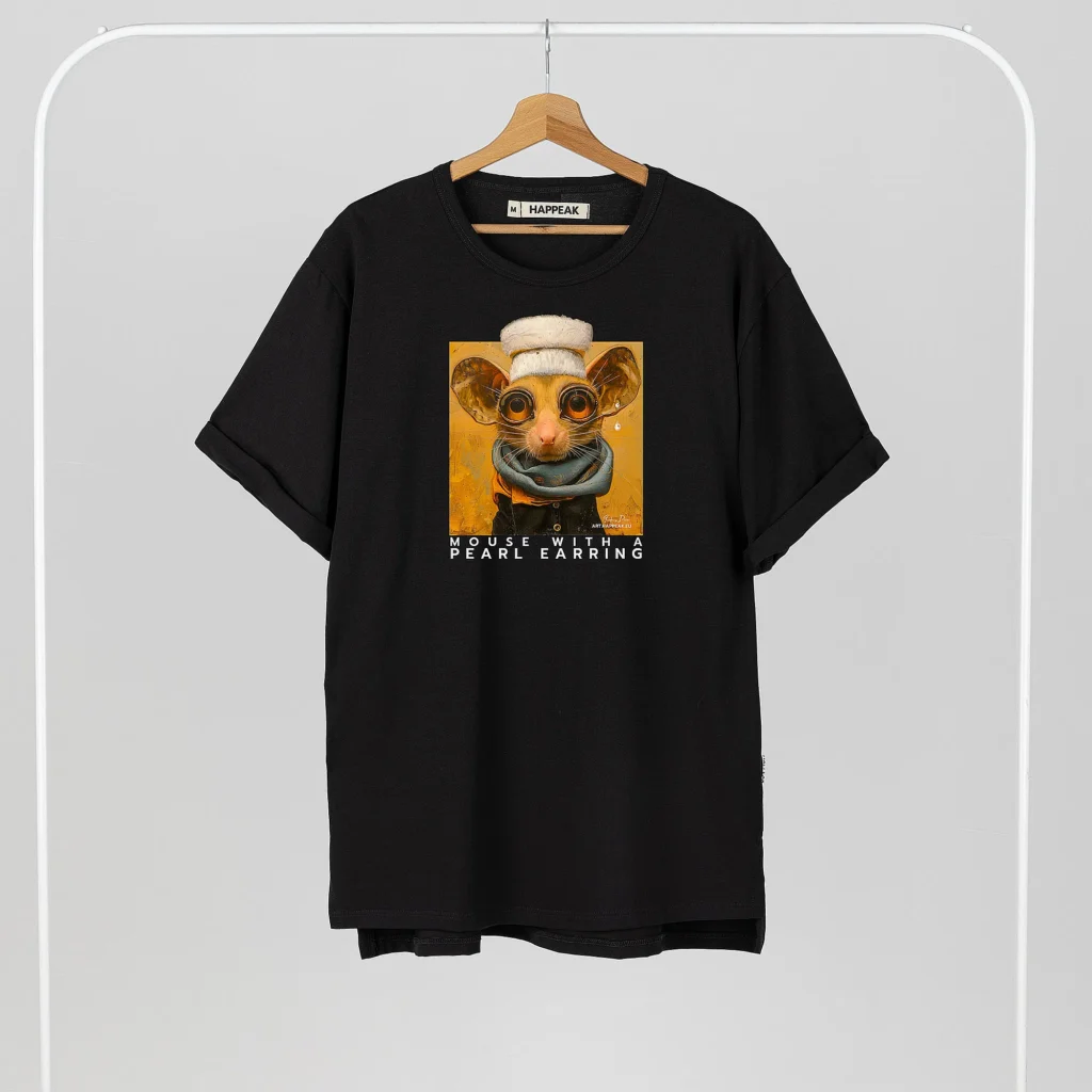 Unisex T-shirt “Mouse With Pearl Earing” T-shirts  - 1