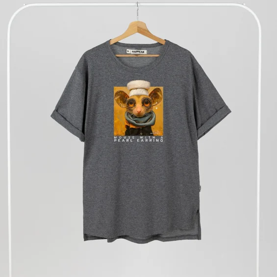 Unisex T-shirt “Mouse With Pearl Earing” T-shirts  - 3