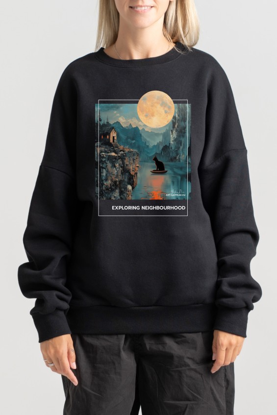 Unisex Sweatshirt “Exploring Neighbourhood” Sweatshirts - 4 Unisex Sweatshirt “Exploring Neighbourhood” Sweatshirts - 4