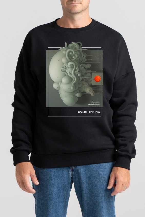 Unisex Sweatshirt “Overthinking” Sweatshirts  - 3