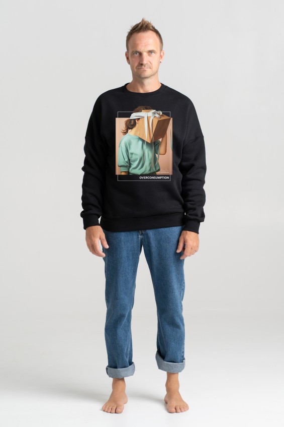 Unisex Sweatshirt “Overconsumption” Sweatshirts - 2 Unisex Sweatshirt “Overconsumption” Sweatshirts - 2
