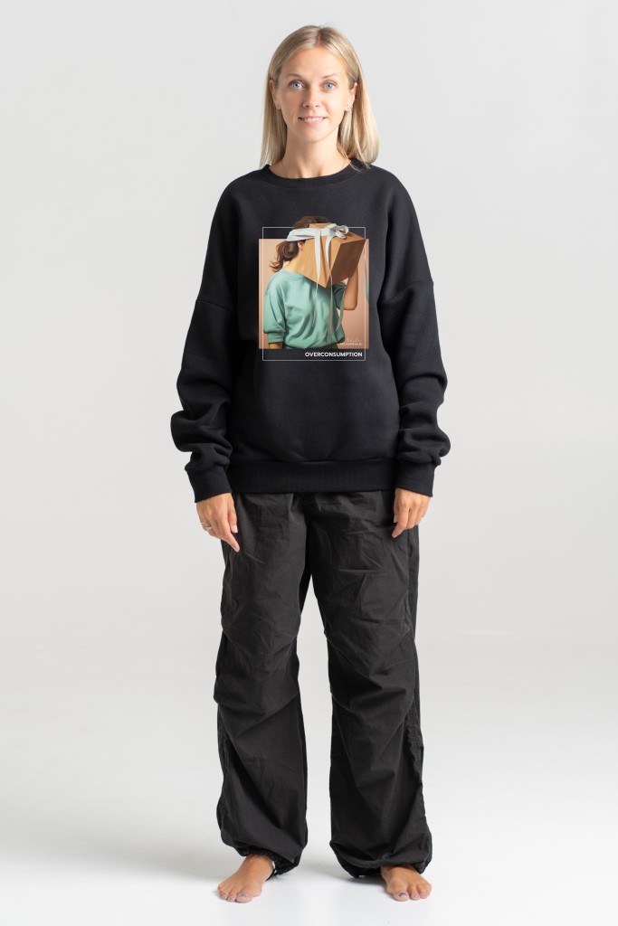 Unisex Sweatshirt “Overconsumption” Sweatshirts  - 1