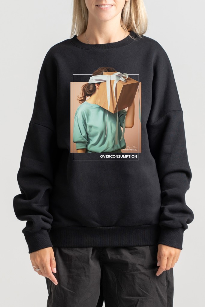 Unisex Sweatshirt “Overconsumption” Sweatshirts  - 3