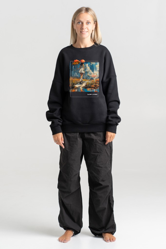 Unisex Sweatshirt “Slow Living” Sweatshirts  - 2