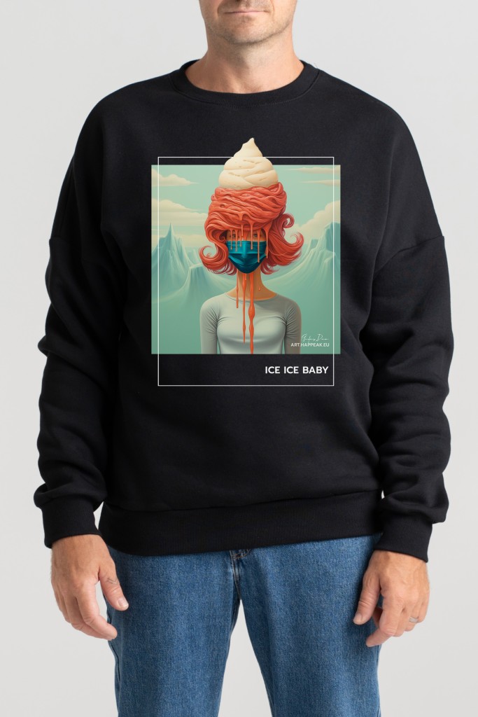 Unisex Sweatshirt “Ice Ice Baby” Sweatshirts  - 3
