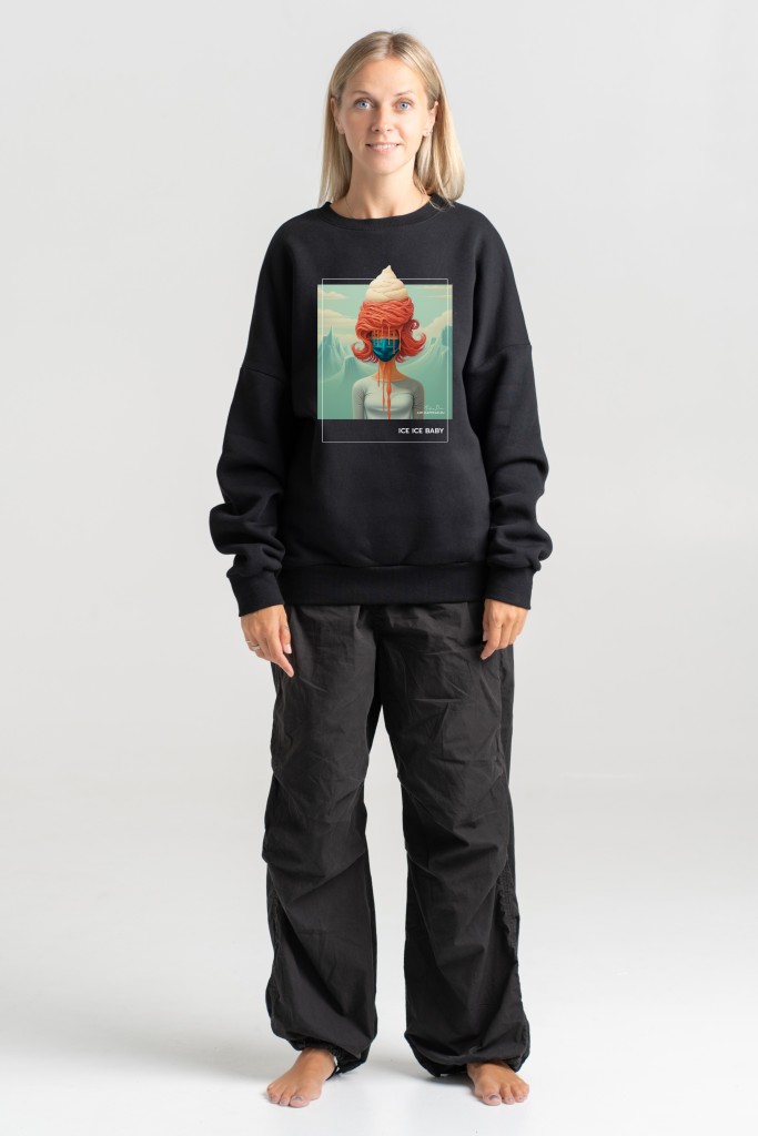 Unisex Sweatshirt “Ice Ice Baby” Sweatshirts  - 2
