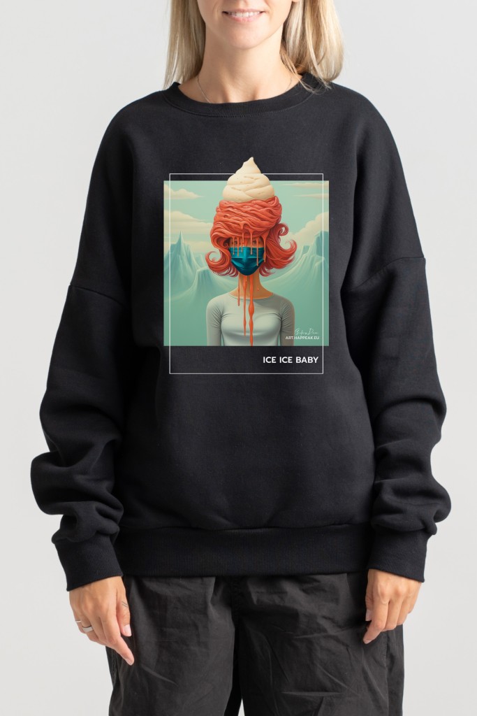 Unisex Sweatshirt “Ice Ice Baby” Sweatshirts  - 4