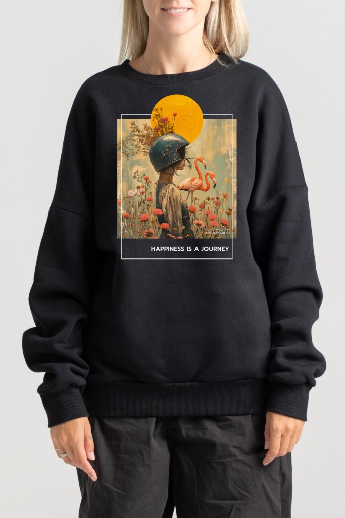 Unisex Sweatshirt “Happiness Is A Journey” Sweatshirts  - 4