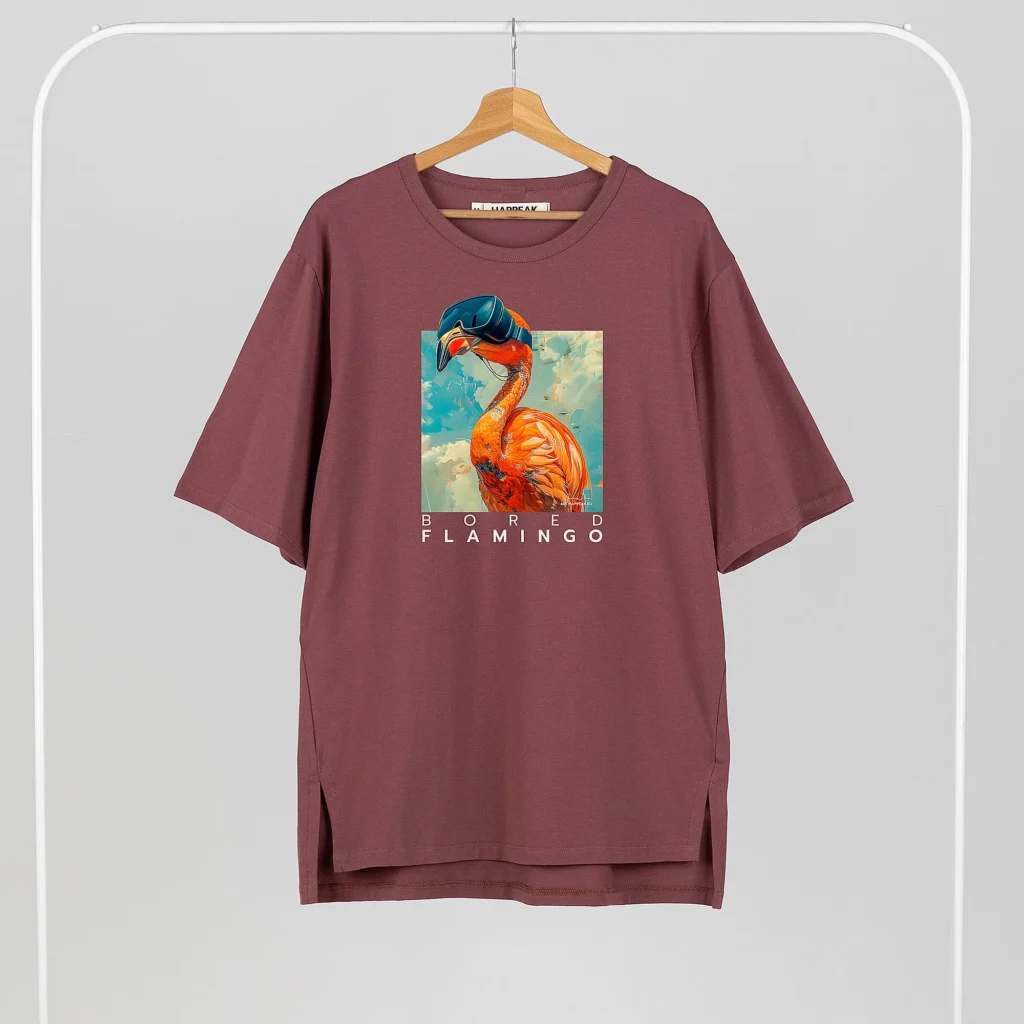 Unisex T-shirt “Bored Flamingo” T-shirts  - 5