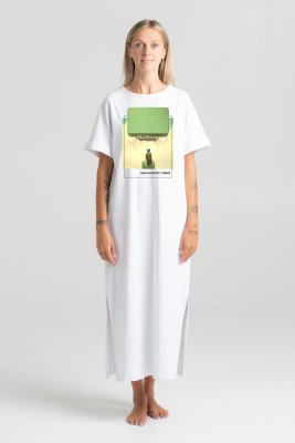 Quote Long T-Shirt Dress "Non-Existent Things"