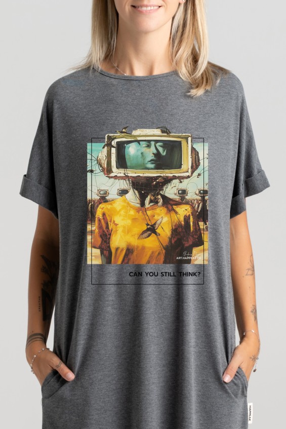 Long dress “Can you still think?” Dresses  - 6