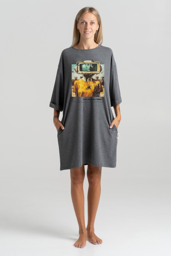 Short dress “Can you think?” Dresses  - 2