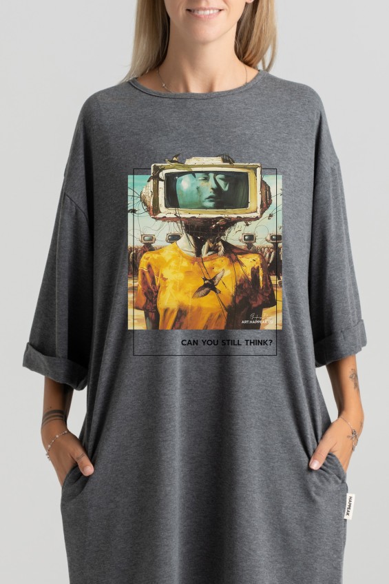 Short dress “Can you think?” Dresses  - 5