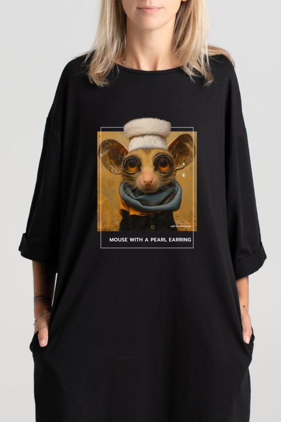 Short Dress “Mouse With Pearl Earring” Dresses  - 5