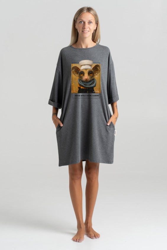 Short Dress “Mouse With Pearl Earring” Dresses  - 3