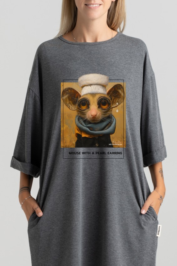 Short Dress “Mouse With Pearl Earring” Dresses  - 6