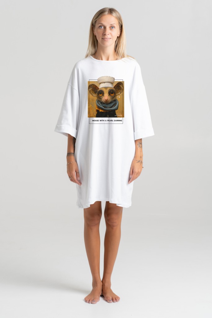 Short Dress “Mouse With Pearl Earring” Dresses  - 1