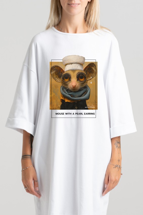 Short Dress “Mouse With Pearl Earring” Dresses  - 4