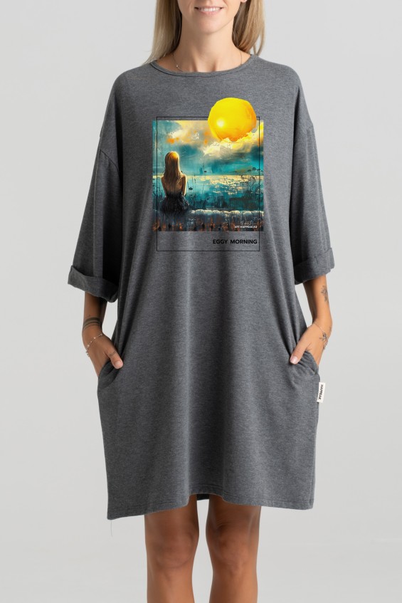 Short dress “Eggy Morning” Dresses  - 6