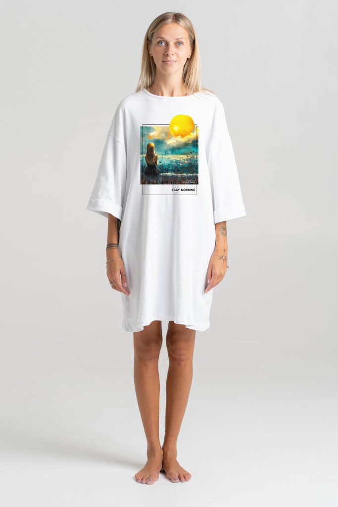 Short dress “Eggy Morning” Dresses  - 1