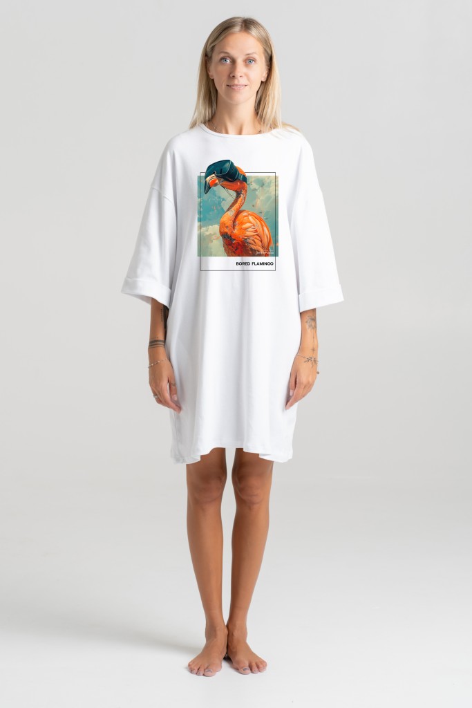 Short dress “Bored Flamingo” Dresses  - 2