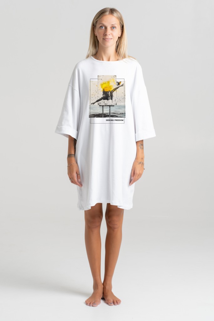 Short dress “Seeking Freedom” Dresses - 1 Short dress “Seeking Freedom” Dresses - 1