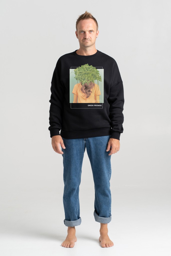 Unisex Sweatshirt “Green promise” Sweatshirts - 1 Unisex Sweatshirt “Green promise” Sweatshirts - 1