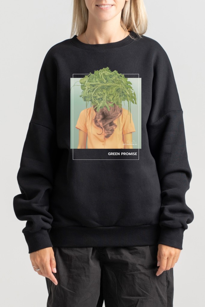 Unisex Sweatshirt “Green promise” Sweatshirts - 4 Unisex Sweatshirt “Green promise” Sweatshirts - 4