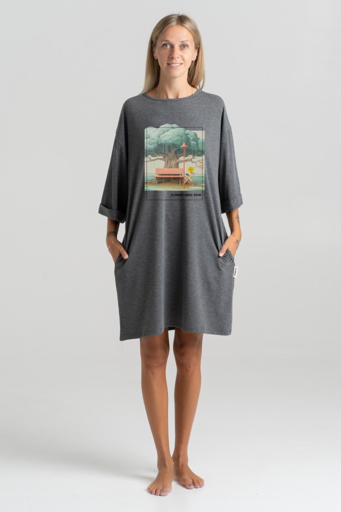 Short dress “Flower need rain” Dresses  - 3