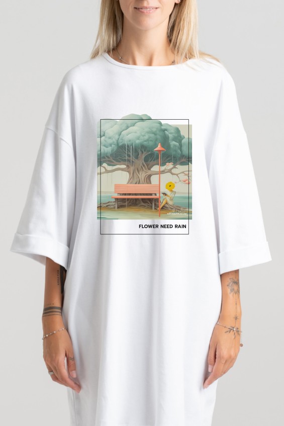 Short dress “Flower need rain” Dresses  - 5