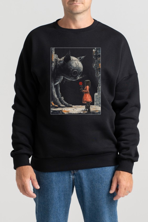 Unisex Sweatshirt “Fading Humanity” Sweatshirts  - 4