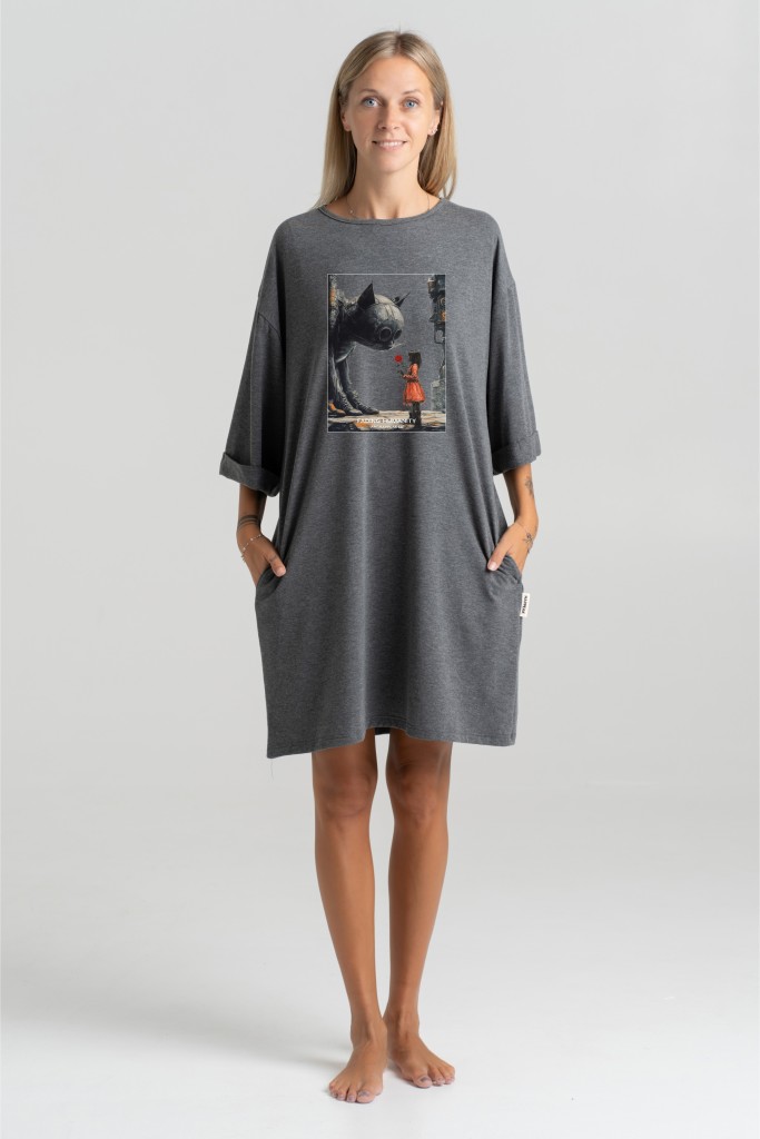 Short dress “Fading Humanity” Dresses  - 1