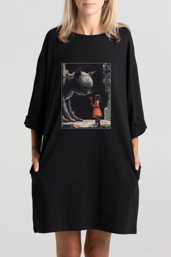 Short dress “Fading Humanity” Dresses  - 5