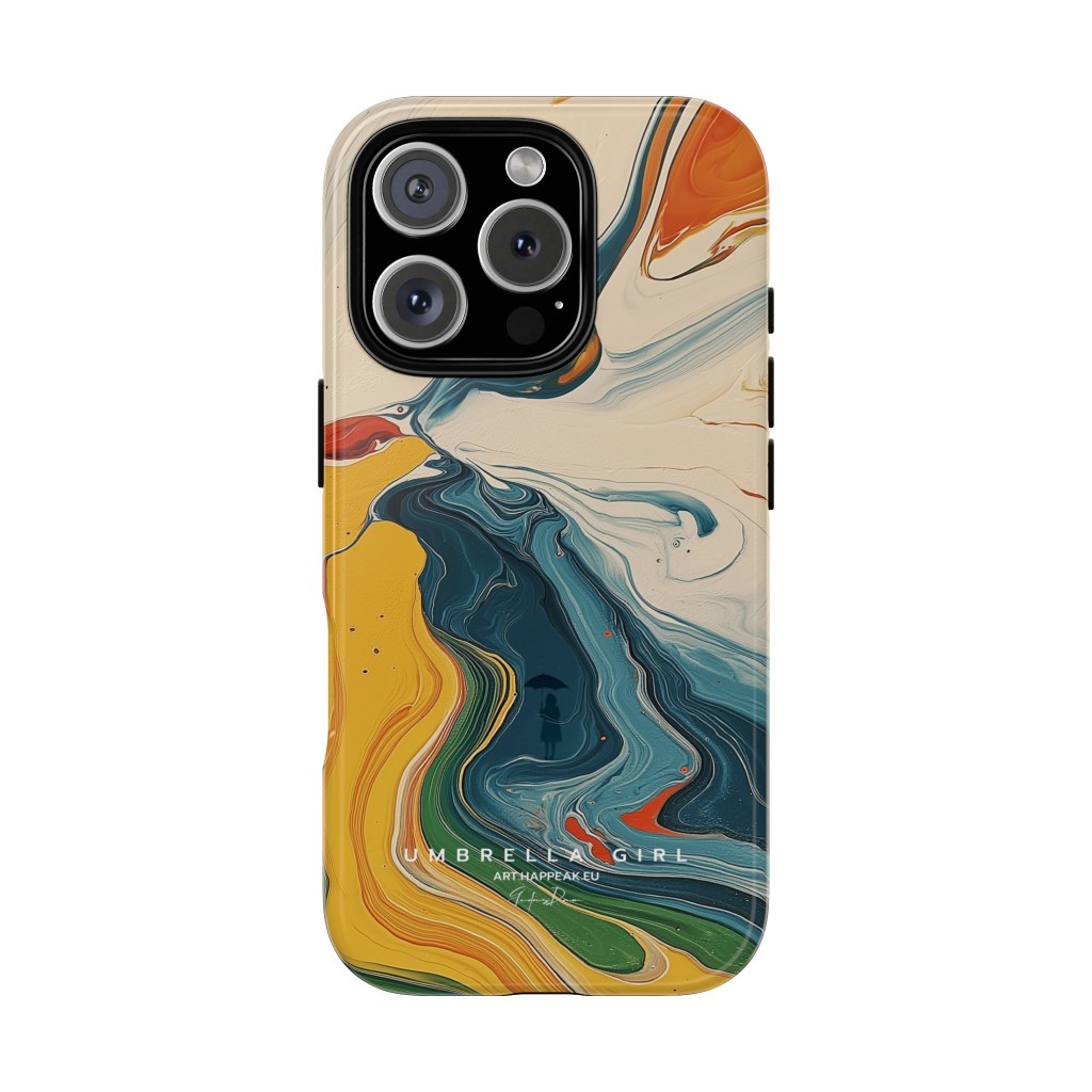 Phone Case – Umbrella Girl Abstract  - 1