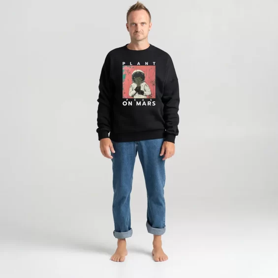 Unisex Sweatshirt “Plant Peas On Mars” Sweatshirts - 4 Unisex Sweatshirt “Plant Peas On Mars” Sweatshirts - 4