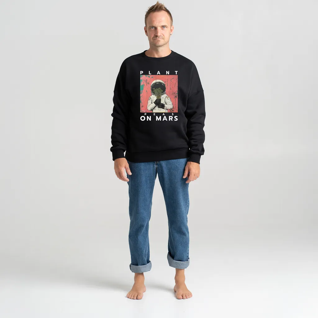 Unisex Sweatshirt “Plant Peas On Mars” Sweatshirts - 4 Unisex Sweatshirt “Plant Peas On Mars” Sweatshirts - 4