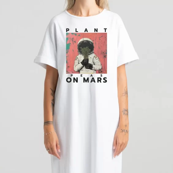 Long dress “Plant Peas On Mars” Dresses  - 2